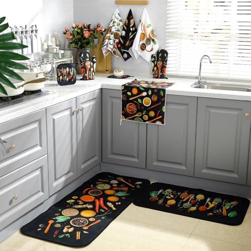 Fourluoo 10 Pcs Rustic Farmhouse Kitchen Accessories Set - Image 6
