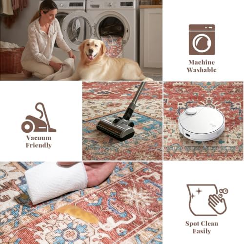 Machine Washable Rugs for Living Room: 9x12 Area Rugs for Bedroom - Image 7