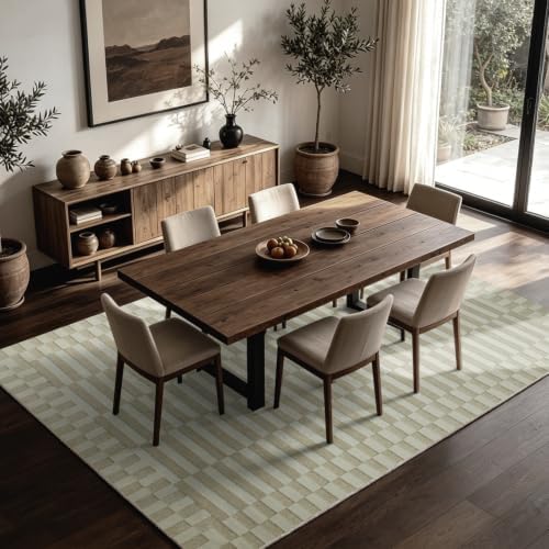8x10 Washable Area Rugs for Living Room,Bedroom,Dining Room,Nursery- Beige - Image 7
