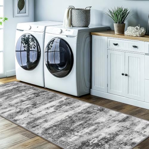 Washable Runners for Hallway 2x6 Runner Rug,Ultra-Thin Kitchen Runner Rugs,Non-Slip Backing Entryway Rug Runner,Abstract Carpet for Hallways,Bedroom,Dining,Laundry Room - Image 7