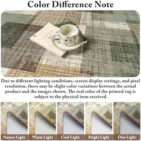 Washable 4x6 Entryway Rug, Area Rugs for Bedroom Kitchen, Green - Image 7