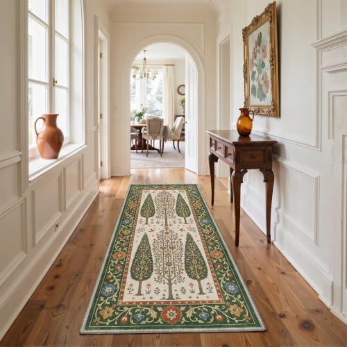 GENIMO 2.5x8 Outdoor Runner Rug, Washable for Patio, Antique Sage - Image 6