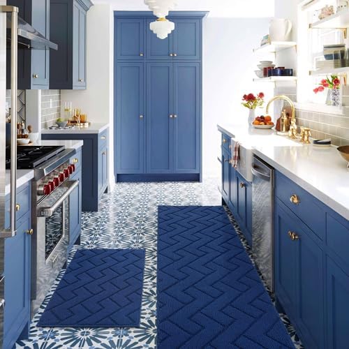 hicorfe Kitchen Runner Rug,20"x59"+20"x32" Kitchen Set,Non-Slip Kitchen Mat - Image 5
