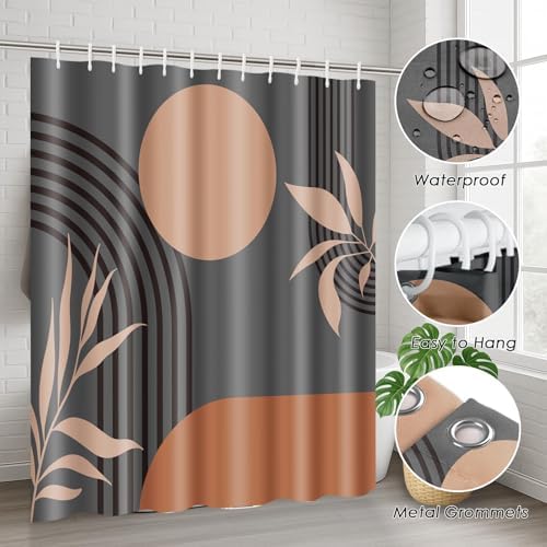 Bathroom Sets with Shower Curtain and Rugs, Set of 4, Mid Century - Image 6