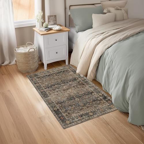 Ruaruarug Washable Small Area Rug 2×3 for Entryway, Ultra Soft, Camel - Image 7