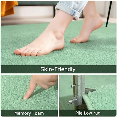 Keeko 5x7 Area Rugs for Living Room,Soft Washable Memory Foam Bedroom Rug - Image 6