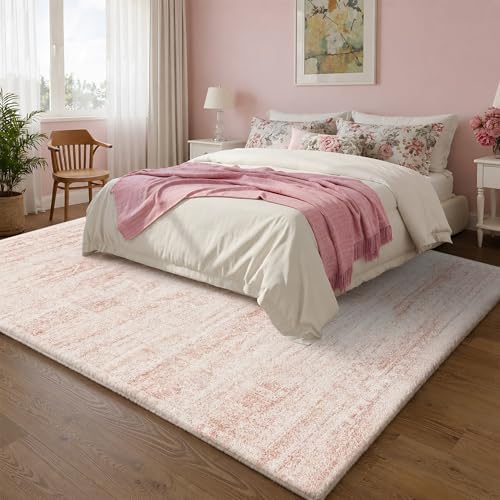 Soft Thick 5x7 Pink Area Rugs for Living Room - Image 6