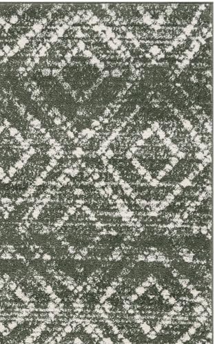 SAFAVIEH Runner Rug 2'6"x10' - Adirondack Collection - Contemporary Design, Dark Green & Ivory, Non-Shedding & Easy Cleaning, Ideal for Living Room, Bedroom, Entryway, Hallway (ADR108W) - Image 7