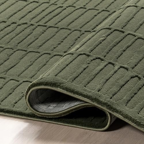 nuLOOM Kailani Green Geometric Washable Area Rug, 9' x 12' - Image 7