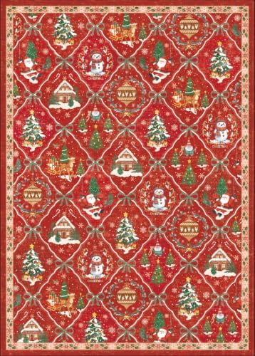 Washable Runners for Hallway 2x6 Christmas Runner Rug,Ultra-Thin Kitchen Runner Rugs,Non-Slip Backing Entryway Christmas Rug Runner,Abstract Carpet for Hallways,Bedroom,Dining,Laundry Room by Unknown
