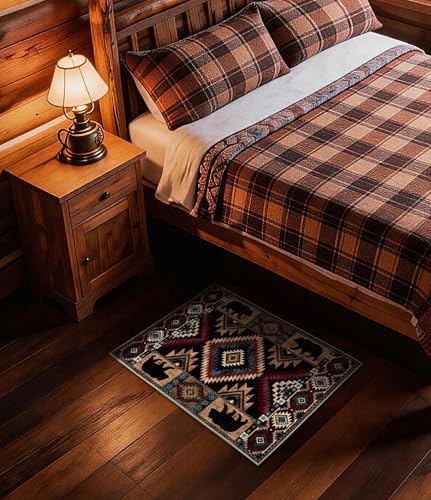 YIHOUSE Washable Western Cabin Area Rug 2x3 Entryway - Image 6