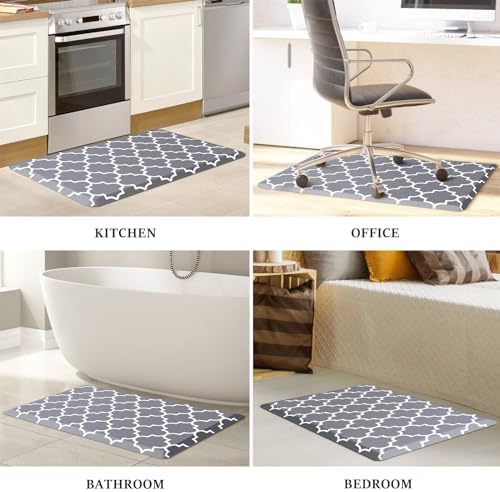 WISELIFE Anti Fatigue Mats for Kitchen Floor, 22" x 36", 4/5 Inch, Grey - Image 7