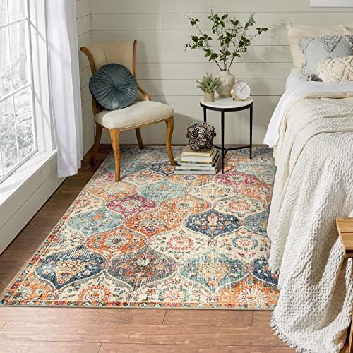 Lahome Moroccan Washable Small Area Rug, 3x5 Rug for Bedroom Living Room - Image 6