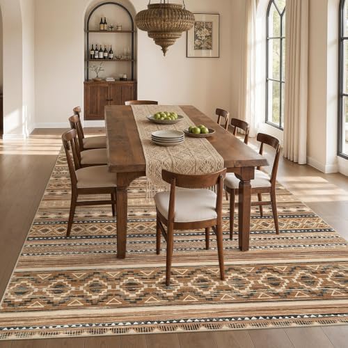 cotiled Boho 9x12 Area Rug for Living Room: Large Moroccan Washable Rug - Image 6