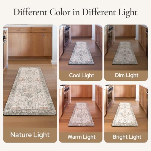 GENIMO Anti Fatigue Kitchen Mats for Floor 2PCS, Standing Rugs,GrayTaupe - Image 6
