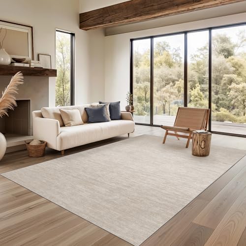 Valenrug Washable Rugs 5x7, Non Slip Large Area Rugs for Living Room, Beige - Image 7