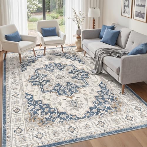 befbee Washable 5x7 Area Rug Non Slip Stain Resistant Rug for Living Room - Image 7