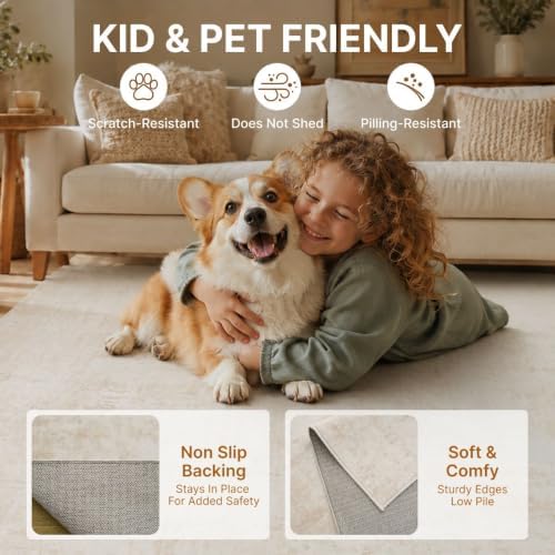 Abstract Area Rug 3x5 Ft Washable Rugs for Entryway Indoor - Image 6