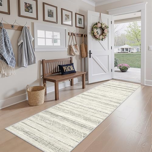 Miukiki Hallway 2x8 Runner Rug Washable Non Slip Kitchen Rug Grey - Image 7