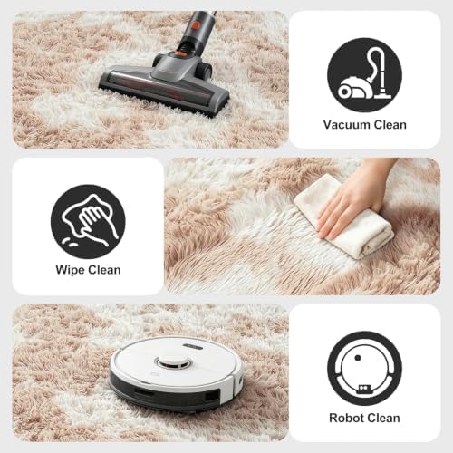Shag Area Rugs for Bedroom Living Room,6X9 Ultra Soft Fluffy Area Rugs for Dorm,Indoor Carpet Plush Rugs for Home Decor,Camel - Image 6