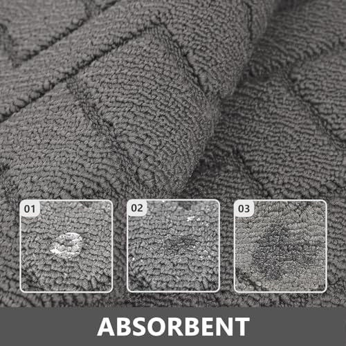 hicorfe Kitchen Runner Rug,20"x59"+20"x48" Kitchen Set,Non-Slip Kitchen Mat - Image 6