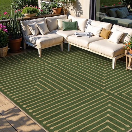 Lahome Neutral Easy Jute 8x10, Black and Brown Living Room Rug - Image 6