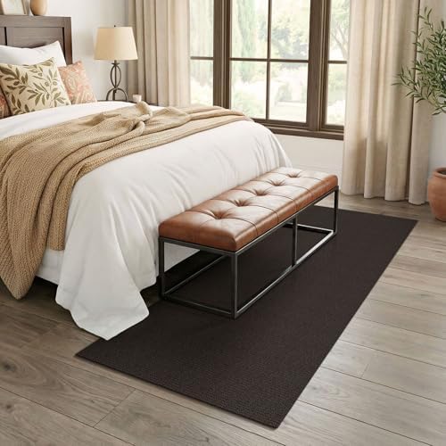 EARTHALL Washable Runner Rug, Non Slip Entry Runner, 3x7 Ft, Taupe/Coffee - Image 6