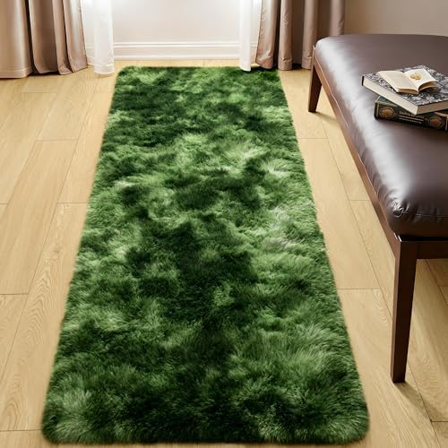 Tepook Soft Fluffy Runner Rugs for Bedroom 2x6 with Rubber Backing - Image 6
