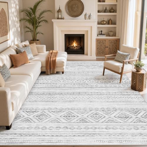 cotiled Boho 5x8 Area Rugs for Living Room: Soft Moroccan Washable Rug - Image 7