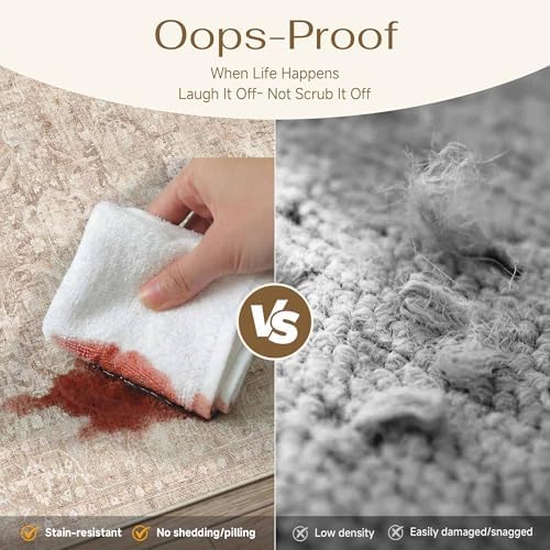 2x3 Beige Neutral Entryway Area Rug - Image 6
