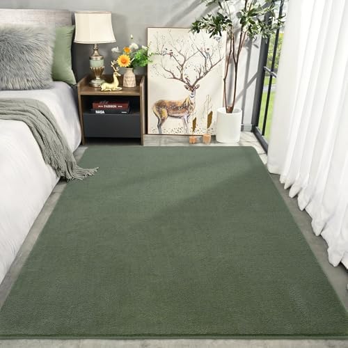 Amearea Sage Green Area Rugs for Bedroom Living Room, 5x8 Memory Foam Rug - Image 7