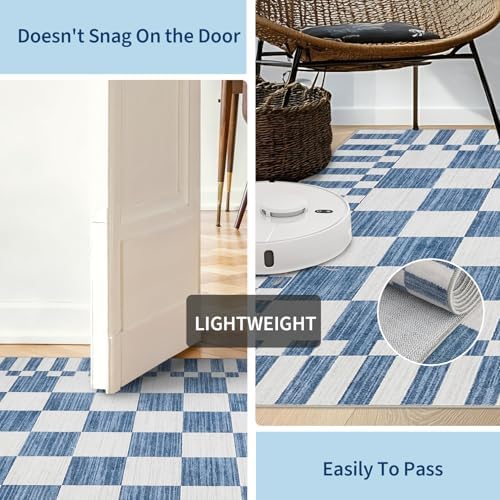 GarveeHome Checkered Rug 3x5 Area Rugs for Living Room Washable Nursey Rug - Image 7