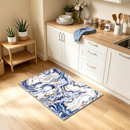 Yamaziot 2x3 Washable Modern Abstract Area Rug Non-Slip Entryway Rug - Image 7