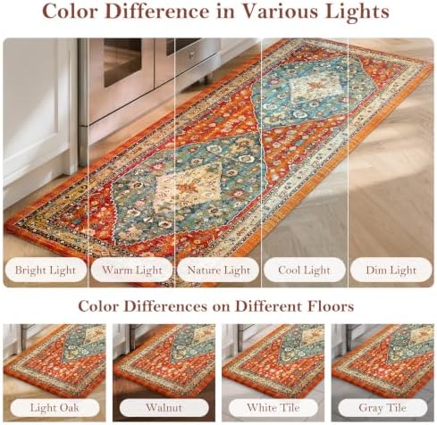 Collive Kitchen Mats for Floor Kitchen Rugs Non Slip Washable, 24''x71'' - Image 7