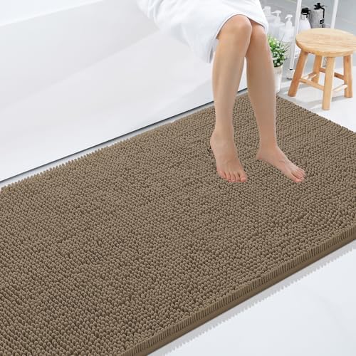 Smiry Bathroom Rugs 84X60, Luxury Chenille Extra Soft Absorbent Bath Mat by Smiry