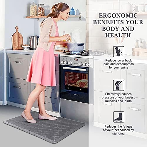 HappyTrends Kitchen Mats for Floor Cushioned Anti-Fatigue Kitchen Rugs - Image 6