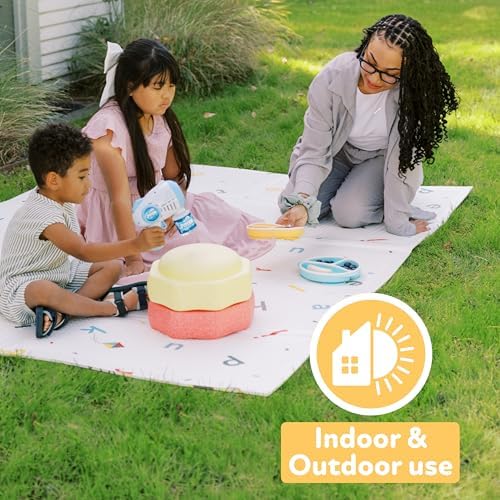 Nuby Reversible Baby Floor Mat, Graceful Gray - Image 7