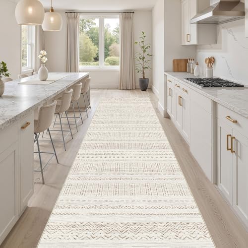 cotiled Hallway 2.6x8 Runner Rugs Washable Boho Moroccan Soft Rug - Image 7
