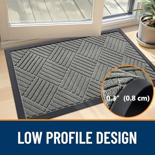 OLANLY Front Door Mat Outside Entrance, Waterproof Heavy-Duty Doormat - Image 6