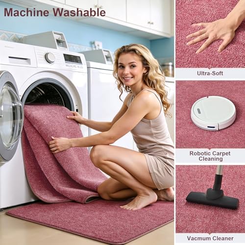 Keeko 4x6 Area Rugs for Living Room,Soft Washable Memory Foam Bedroom Rug - Image 6