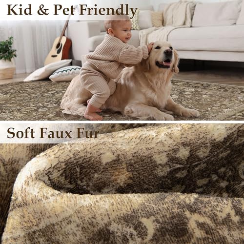 HUGEAR 8x10 Washable Area Rug for Living Room - Image 7