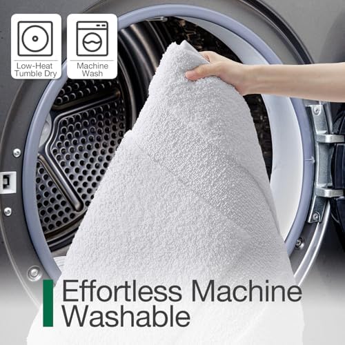 LUMI Ultra Soft Bathroom Rugs Absorbent, Non Slip Bath Mat 24x36, White - Image 6