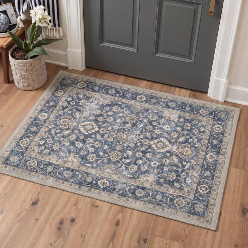 Bavni 2X5 Washable Hallway Runner Rug, Boho Vintage Non Slip - Image 7