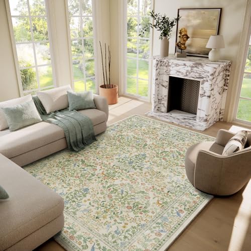 10x12 Area Rugs for Living Room: Washable Rug Stain Resistant Non Slip Low Pile Ultra Soft Faux Wool Lightweight Large Rugs for Bedroom Dining Room Under Table Rug Nursery Farmhouse Home Office Indoor - Image 6