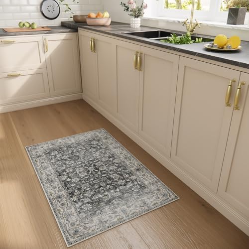 Washable Small Area Rugs for Entryway: Door Mat Indoor Entrance 2x3 Throw Rug Stain Resistant Non-Slip Low Pile Soft Carpets for Kitchen Front Door Indoor Entrance Entry Bedroom - Image 6