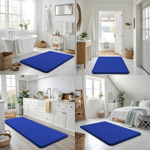 Smiry Memory Foam Bath Mat 47x17, Extra Soft and Absorbent Bathroom Rugs - Image 7