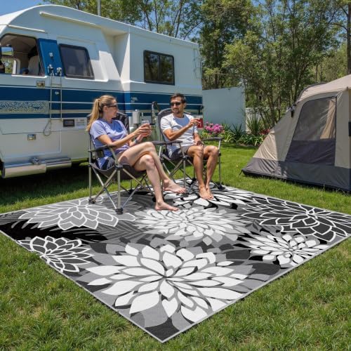 Arenarug Outdoor Rug Waterproof, Washable Patio Rug for Deck, 3x5, Black - Image 6