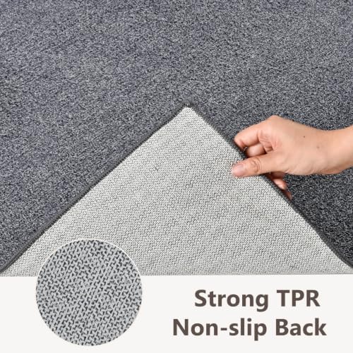 2x3 Grey Blue/White Area Rug Washable Non-Slip Soft for Entryway Front Door - Image 6