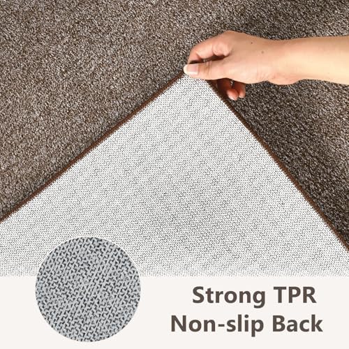 6x9 Large Coffee/White Area Rug Washable Non-Slip for Living Room Bedroom - Image 6