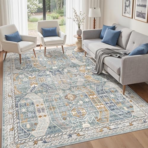 befbee Washable 5x7 Area Rug Non Slip Stain Resistant Rug for Living Room - Image 7